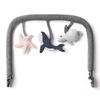 image:imageErgobaby Evolve 3in1 Bouncer Seat for Babies and Toddlers 5525 lbs  Multi Position Baby Rocker Seat with Adjustable Heights Secure Harness Newborn Insert Mesh CreamOcean Wonders Charcoal Grey