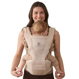 Ergobaby Alta Hip Seat Baby Carrier for Babies and Toddlers 4-48 Months | 3-Position Convertible Ergonomic Baby Carrier, Storage Pocket, Sun Hood, Hip-Healthy Positioning, Fits 12-45 lbs, Onyx Black(Natural Beige)