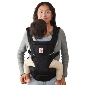 Ergobaby Alta Hip Seat Baby Carrier for Babies and Toddlers 4-48 Months | 3-Position Convertible Ergonomic Baby Carrier, Storage Pocket, Sun Hood, Hip-Healthy Positioning, Fits 12-45 lbs, Onyx Black(Onyx Black)
