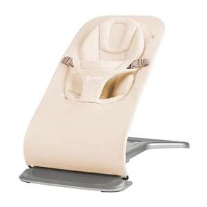 Ergobaby Evolve 3-in-1 Bouncer Seat for Babies and Toddlers 5.5-25 lbs | Multi Position Baby Rocker Seat with Adjustable Heights, Secure Harness, Newborn Insert, Mesh Cream(Cream)